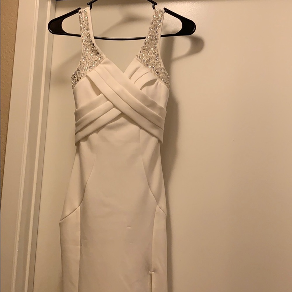 White prom dress